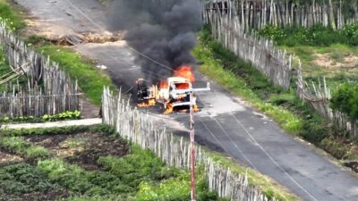 KKB Tembak Mati Sopir Angkot-Bakar Mobil Korban di Paniai Papua Tengah