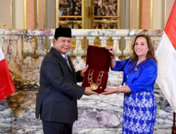 Presiden Prabowo Dianugerahi Penghargaan ‘The Order of The Sun’ oleh Presiden Peru